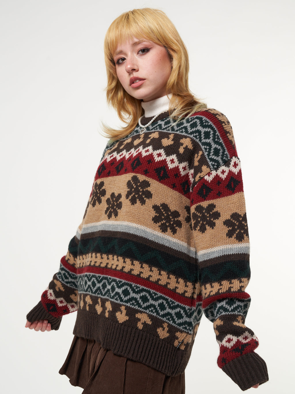 Granny Jacquard Knit Jumper - Minga London