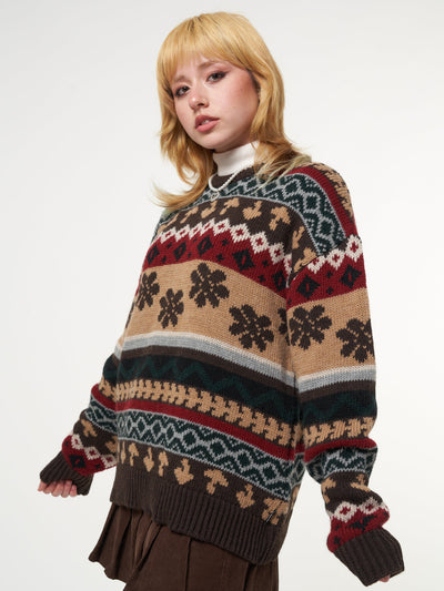 Granny Jacquard Knit Jumper - Minga London