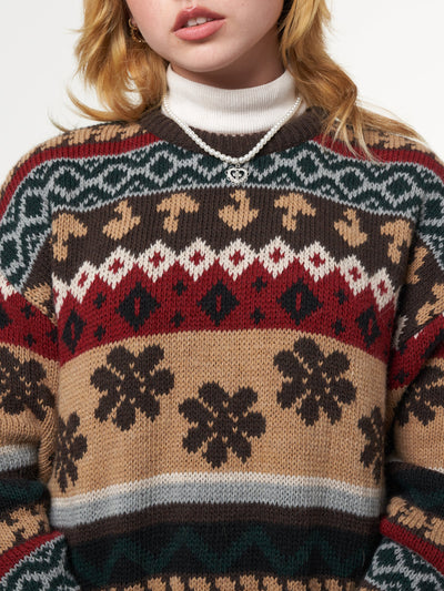 Granny Jacquard Knit Jumper - Minga London