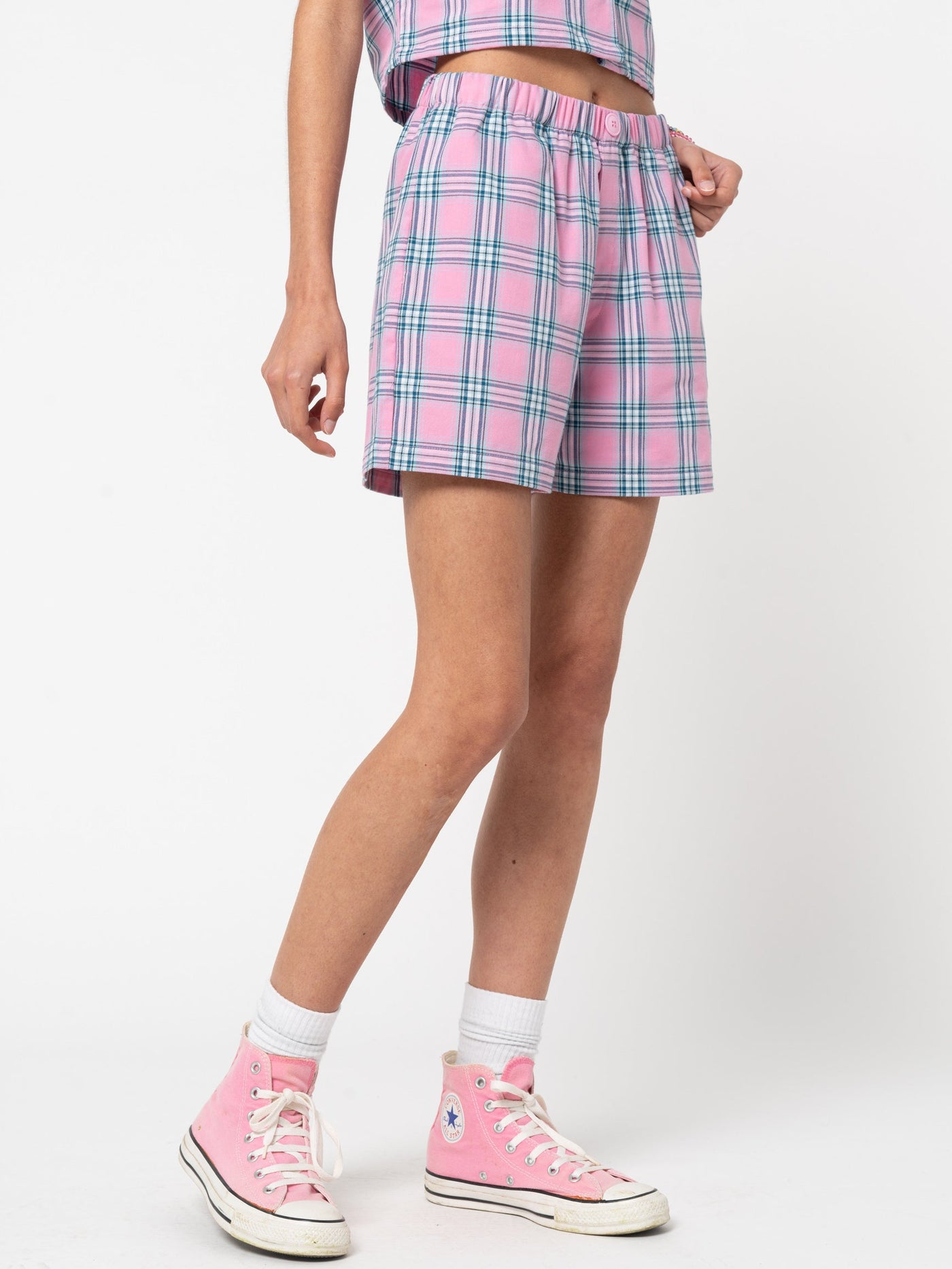 Hannah Boxer Plaid Shorts - Minga London