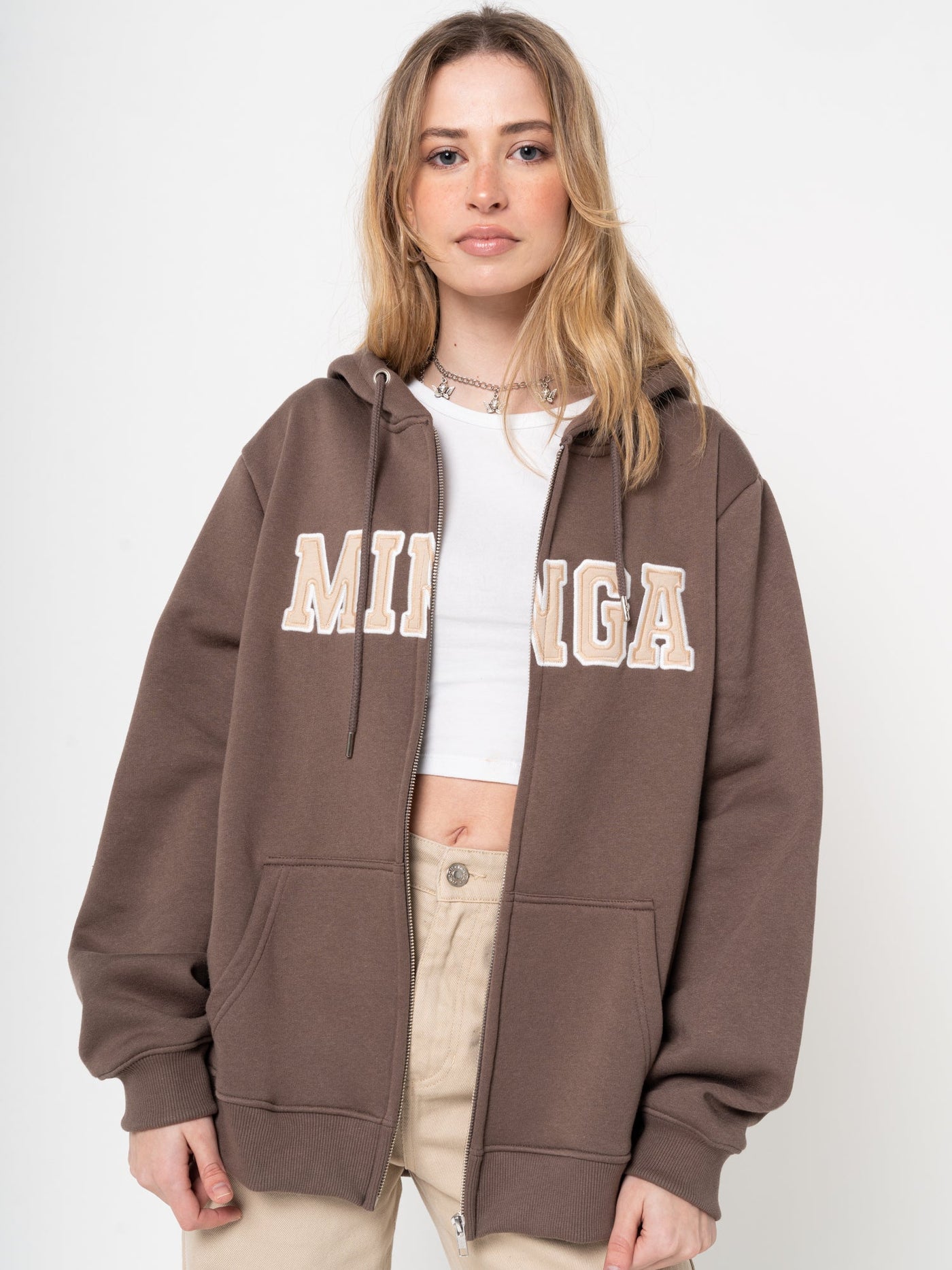 Minga Logo Zip Up Hoodie Jacket - Minga London