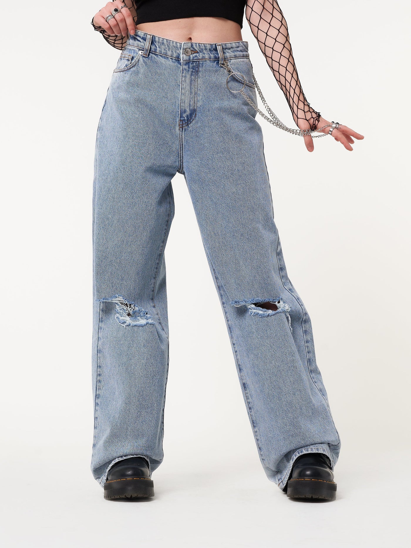 Angel Girl Wide Leg Jeans - Minga London