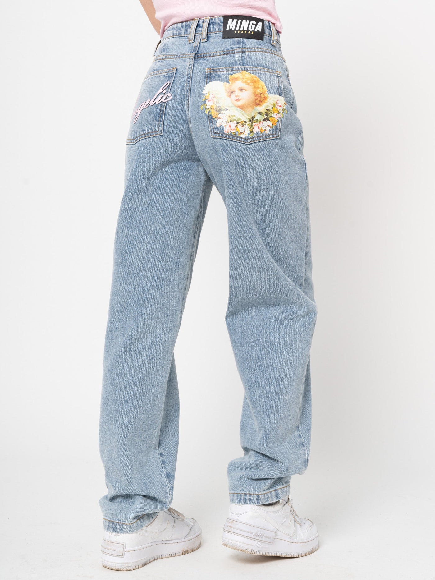 Angelic Dad Jeans in Light Blue - Minga London