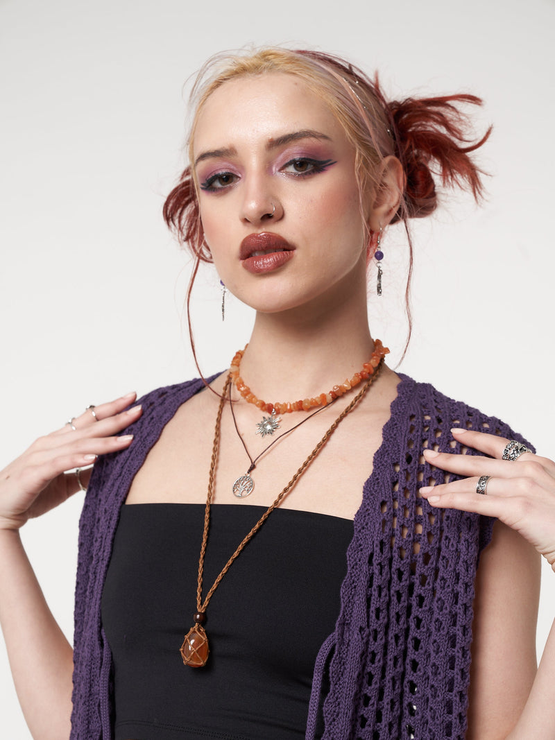 Bohemian Fairy Gemstone Necklace Set - Minga London