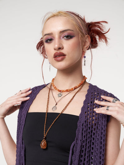 Bohemian Fairy Gemstone Necklace Set - Minga London