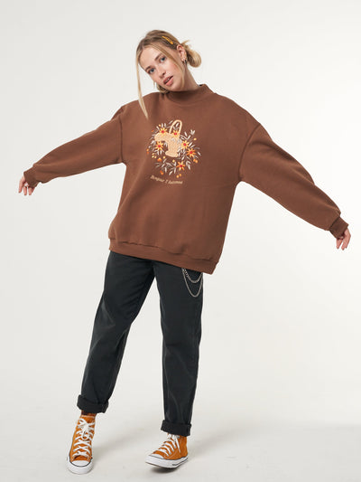 Bonjour L' Automne Oversized High Neck Sweater - Minga London