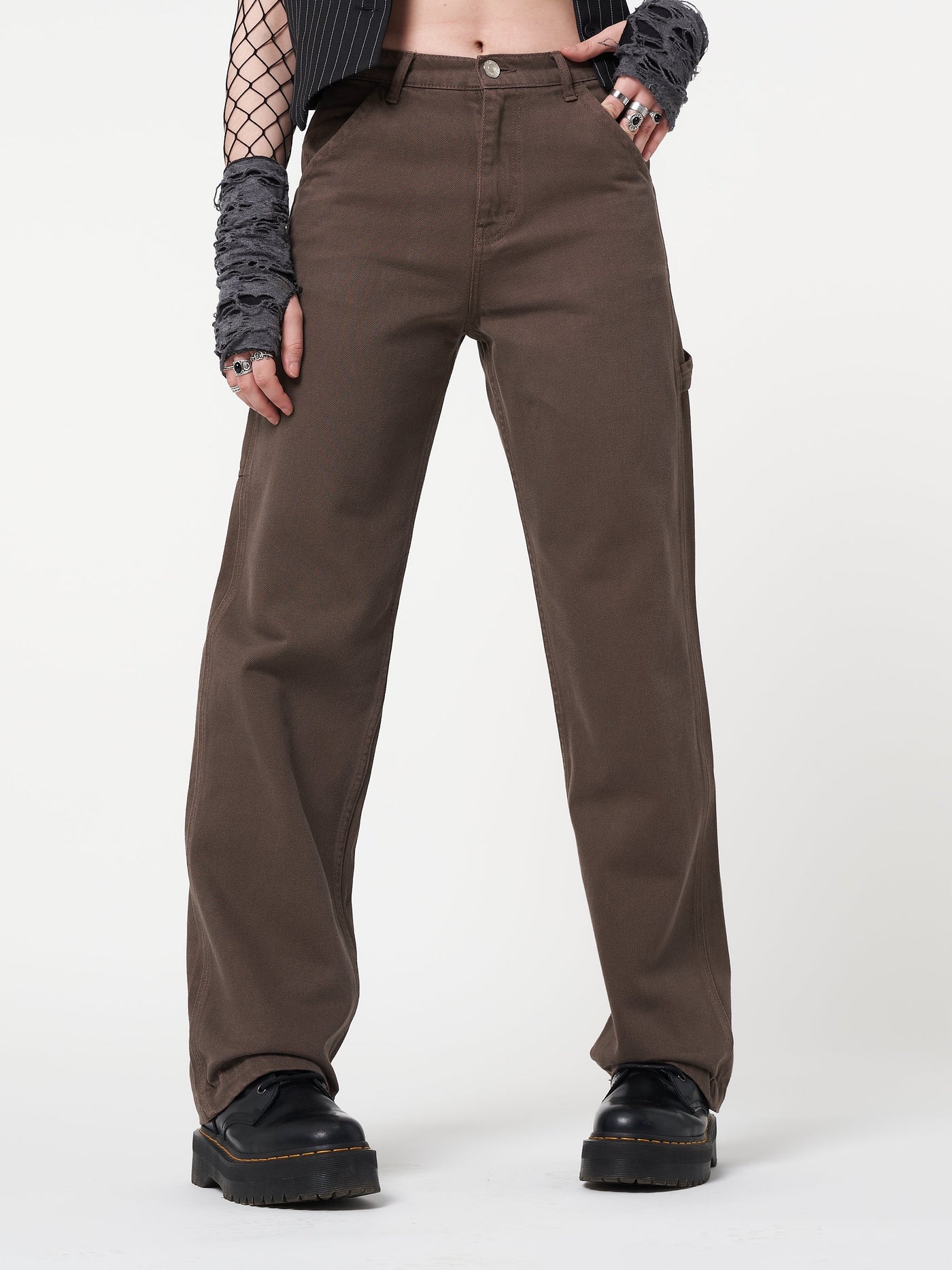 Carpenter Jeans in Brown - Minga London