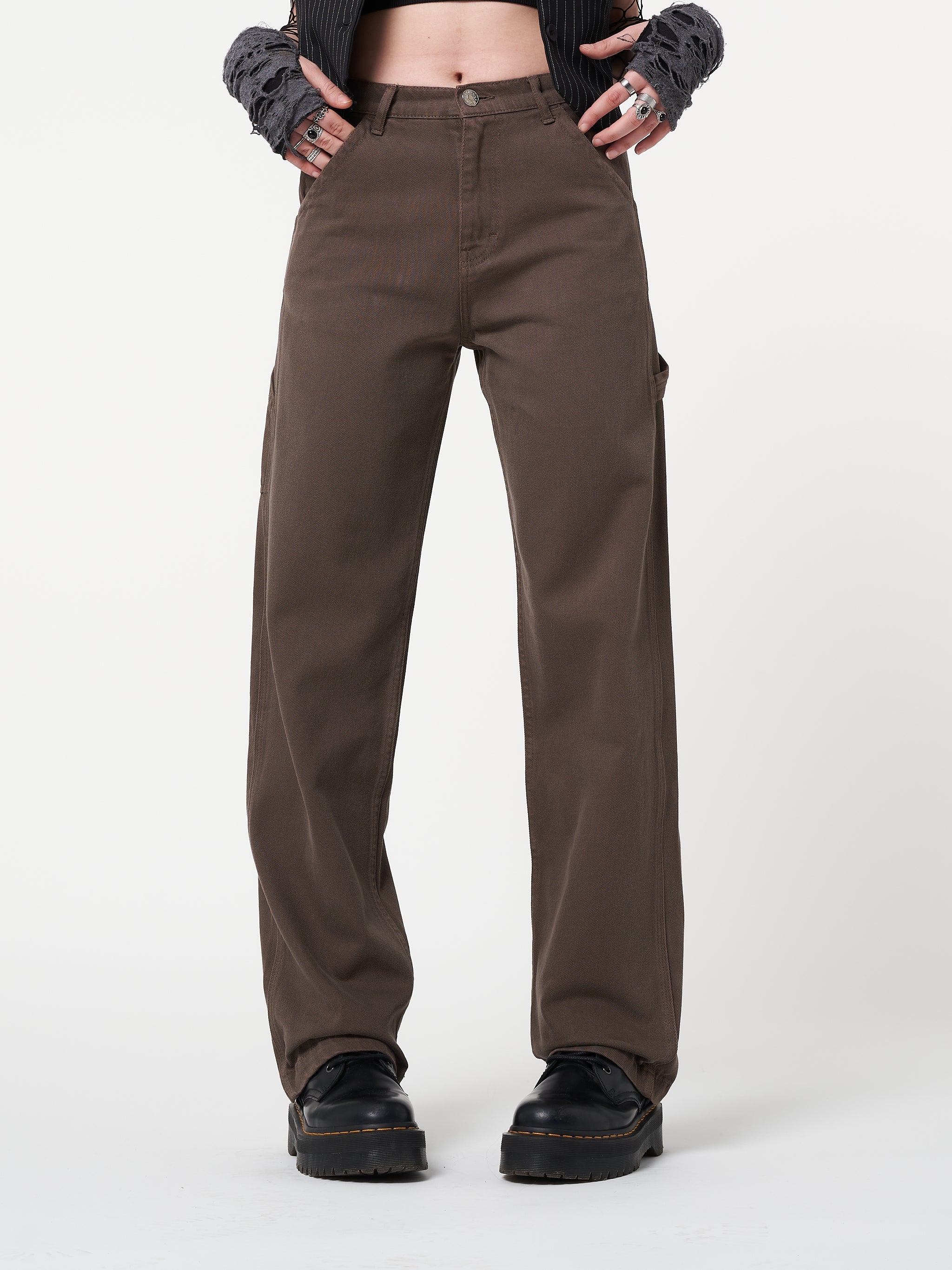 Carpenter Jeans in Brown - Minga London