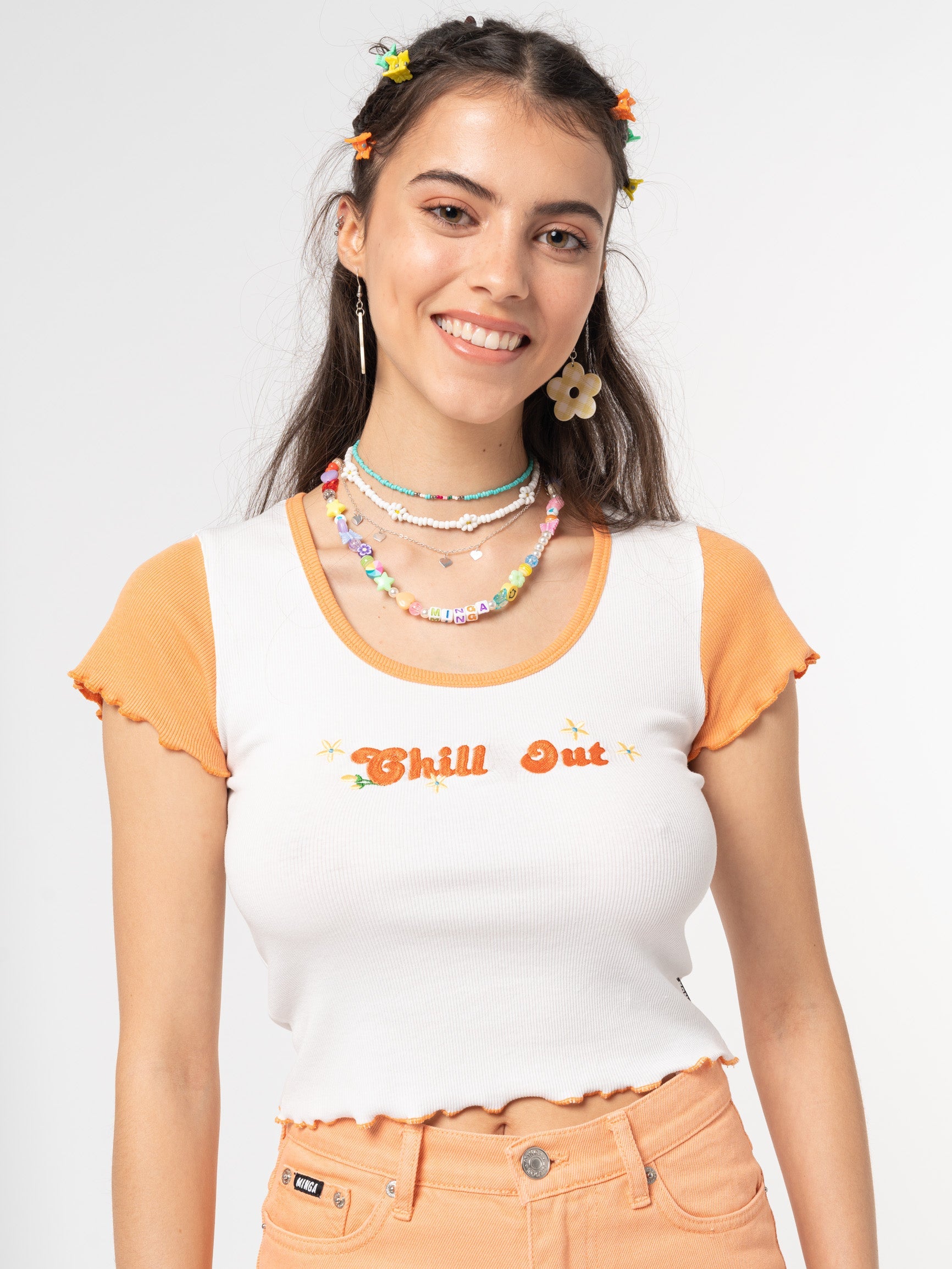 Chill Out Lettuce Edge Crop Top - Minga London