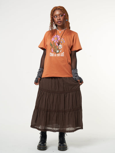 Come As You Are Flowers T-shirt - Minga London