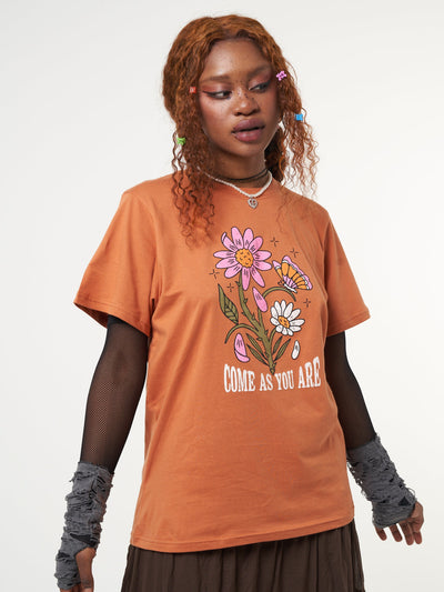 Come As You Are Flowers T-shirt - Minga London