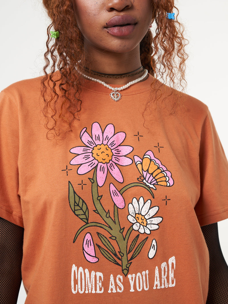 Come As You Are Flowers T-shirt - Minga London