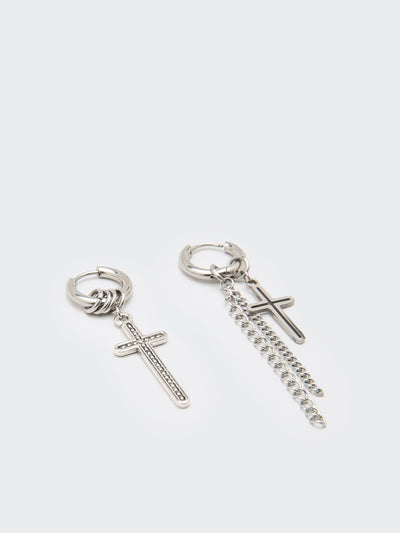 Cross Your Mind Drop Earrings - Minga London