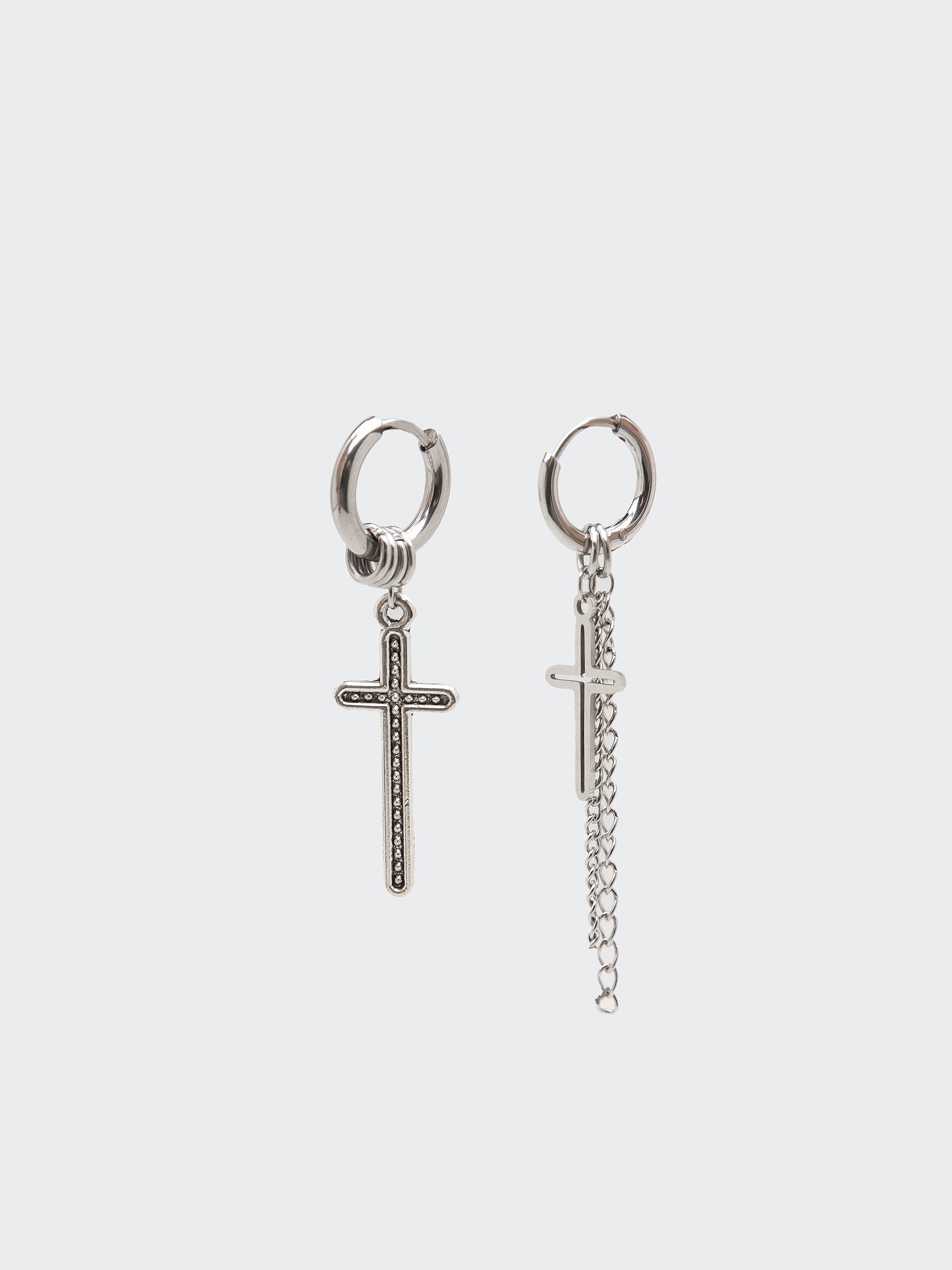 Cross Your Mind Drop Earrings - Minga London