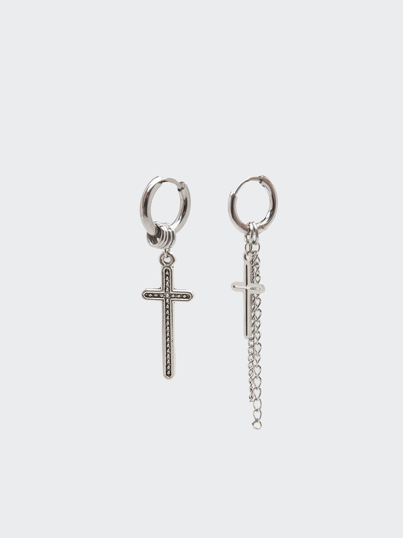 Cross Your Mind Drop Earrings - Minga London