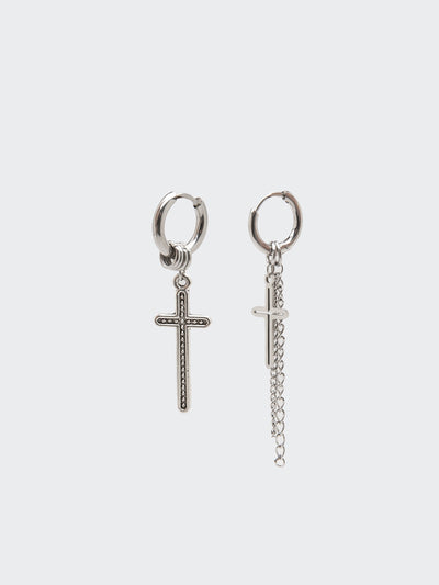 Cross Your Mind Drop Earrings - Minga London