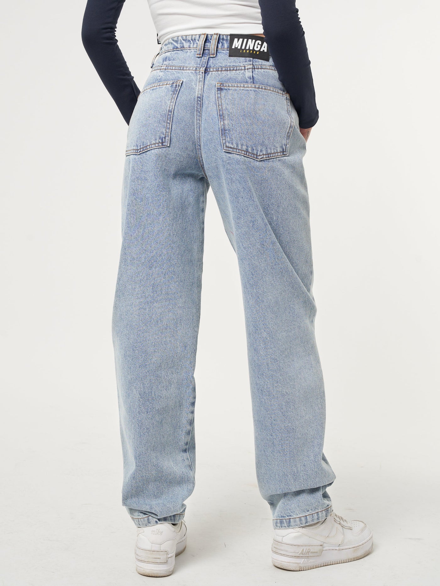 Denim Dad Jeans in Light Blue - Minga London