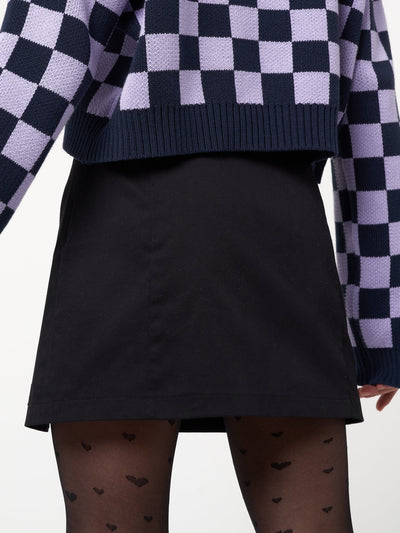 Esther Leg Split Mini Skirt - Minga London