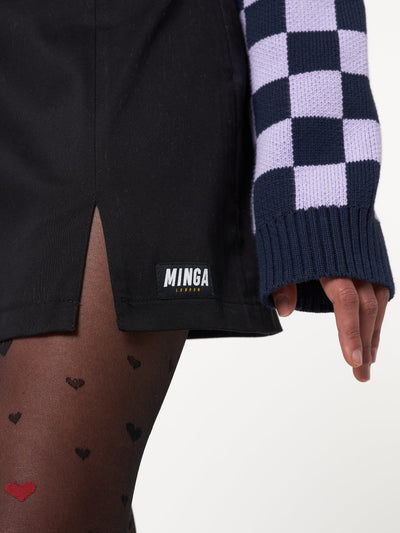 Esther Leg Split Mini Skirt - Minga London