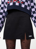 Esther Leg Split Mini Skirt - Minga London