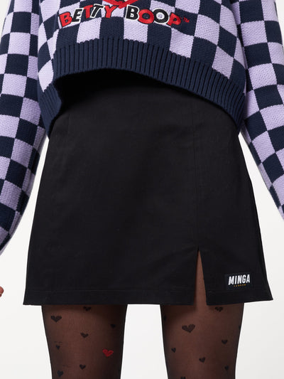 Esther Leg Split Mini Skirt - Minga London