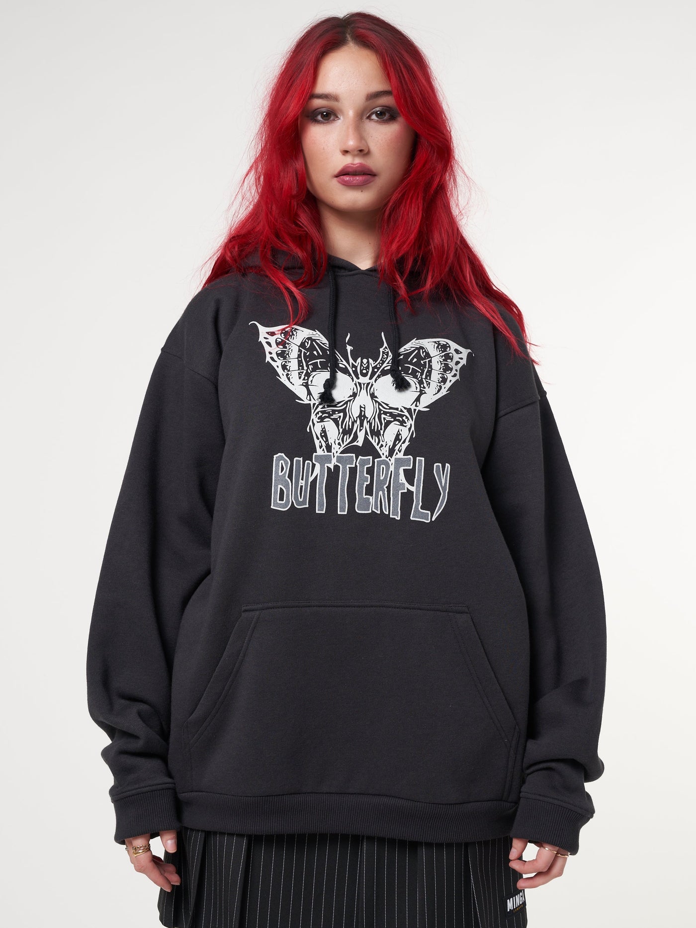 Evil Butterfly Black Hoodie - Minga London