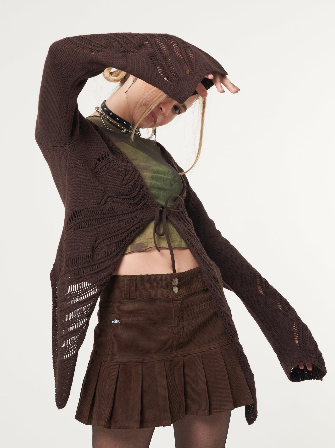 Fairy Asymmetric Tie Front Cardigan - Minga London