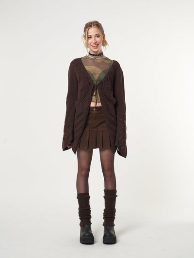 Fairy Asymmetric Tie Front Cardigan - Minga London