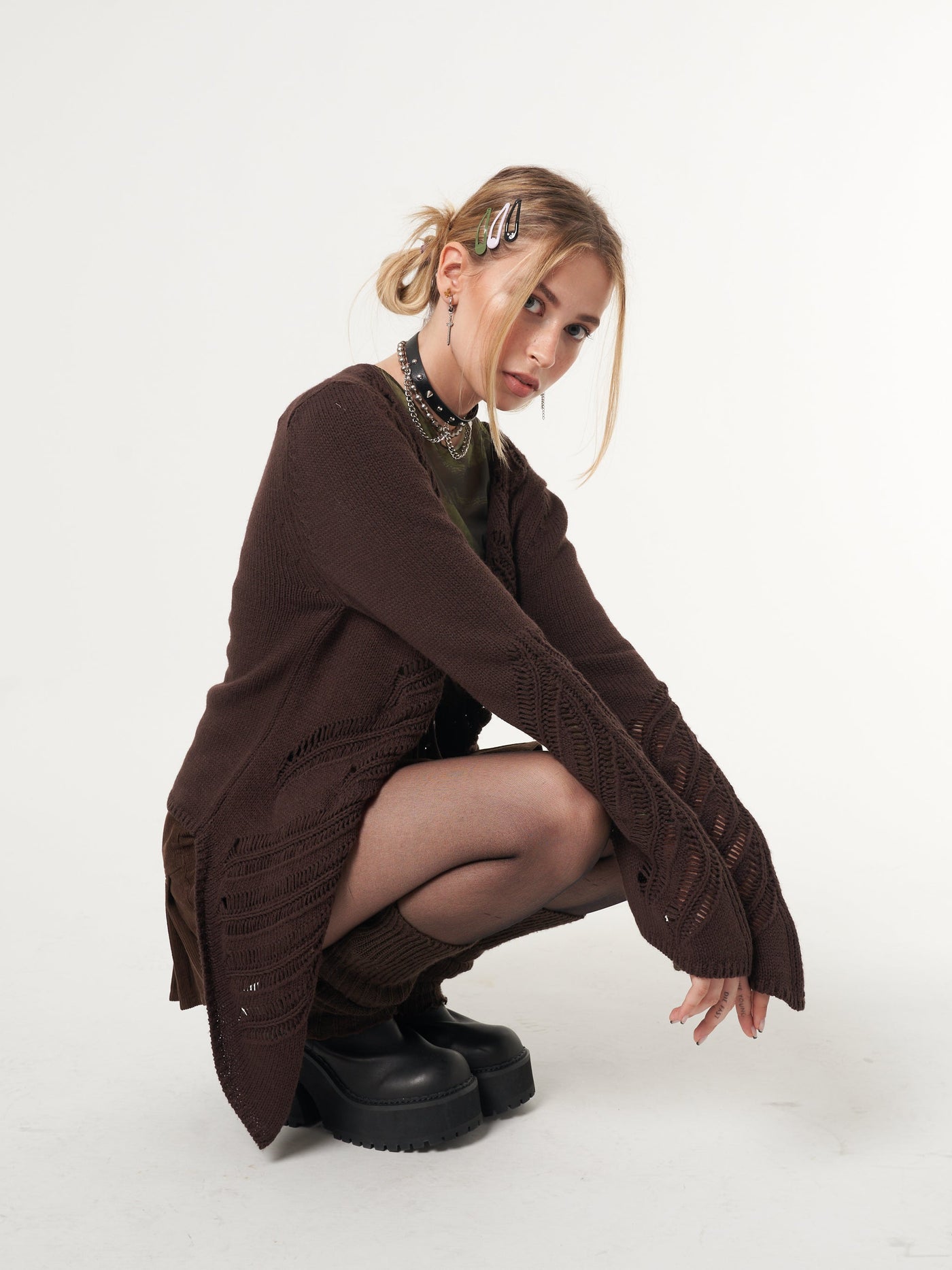 Fairy Asymmetric Tie Front Cardigan - Minga London