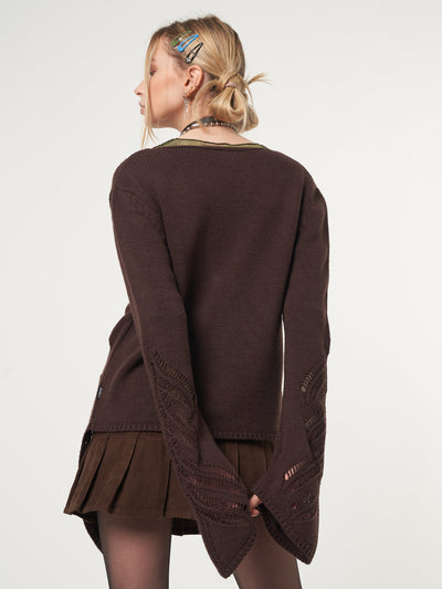 Fairy Asymmetric Tie Front Cardigan - Minga London