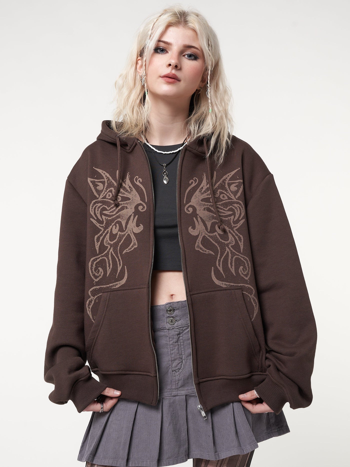 Fairy Wings Zip Up Hoodie Jacket - Minga London