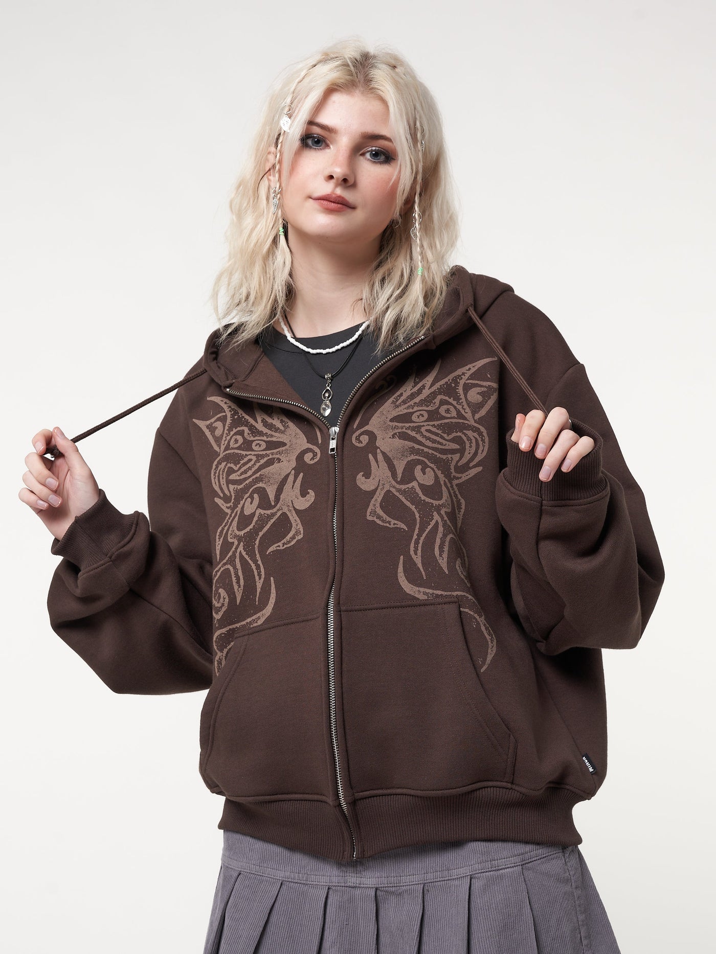Fairy Wings Zip Up Hoodie Jacket - Minga London