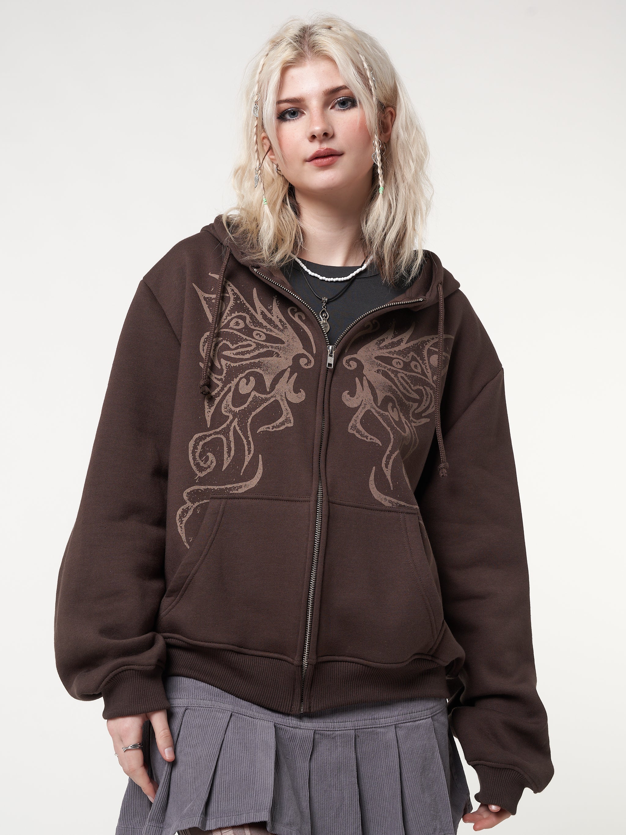 Fairy Wings Zip Up Hoodie Jacket - Minga London