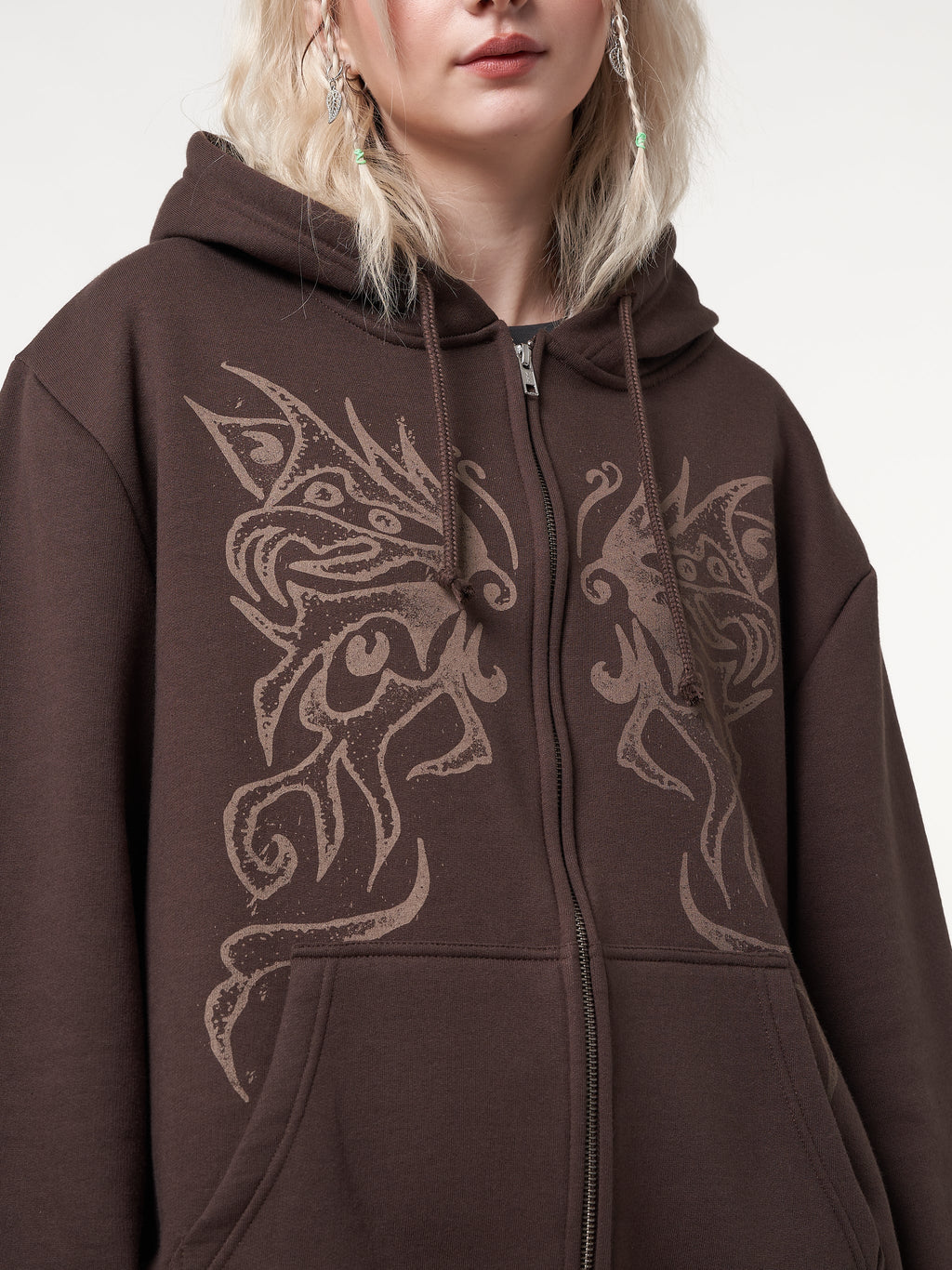 Fairy Wings Zip Up Hoodie Jacket - Minga London