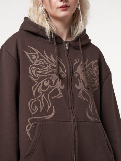 Fairy Wings Zip Up Hoodie Jacket - Minga London