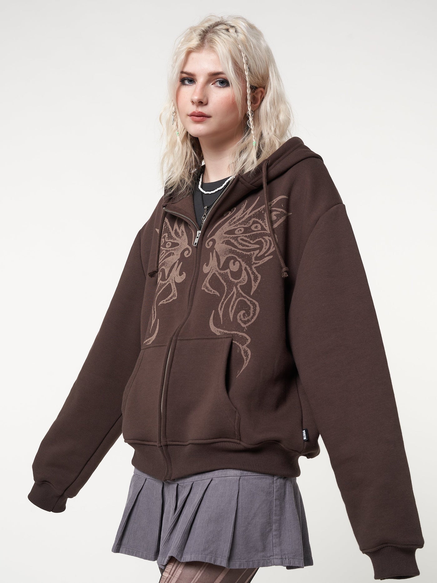 Fairy Wings Zip Up Hoodie Jacket - Minga London