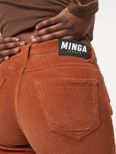 Free Spirit Embroidered Corduroy Pants - Minga London