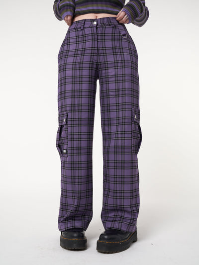Harlow Plaid Utility Pants - Minga London