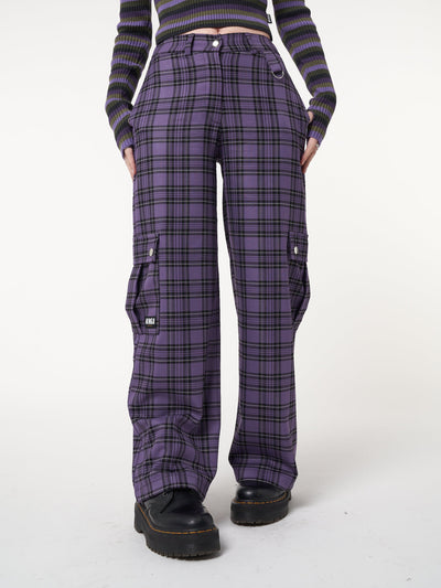 Harlow Plaid Utility Pants - Minga London