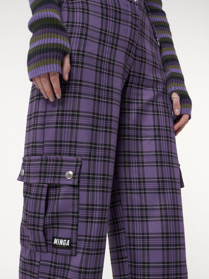 Harlow Plaid Utility Pants - Minga London