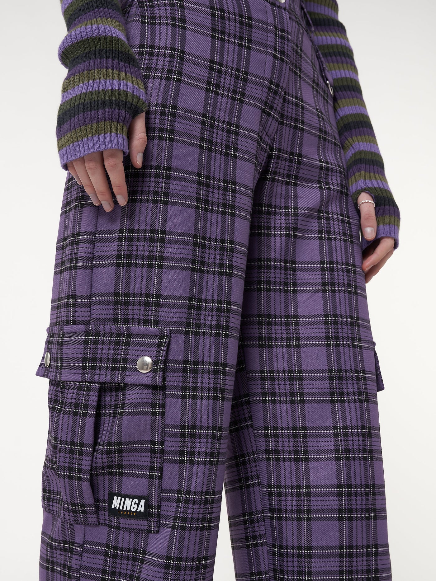 Harlow Plaid Utility Pants - Minga London