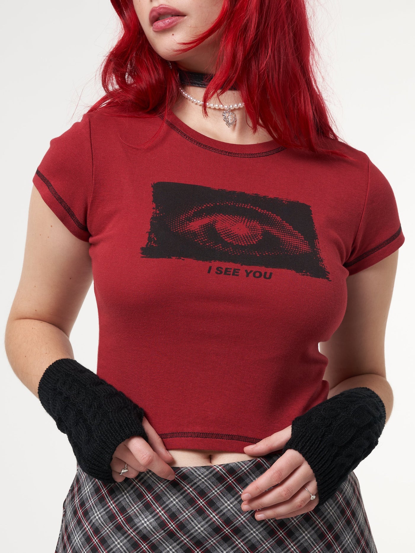 I See You Eye Graphic Crop Tee - Minga London