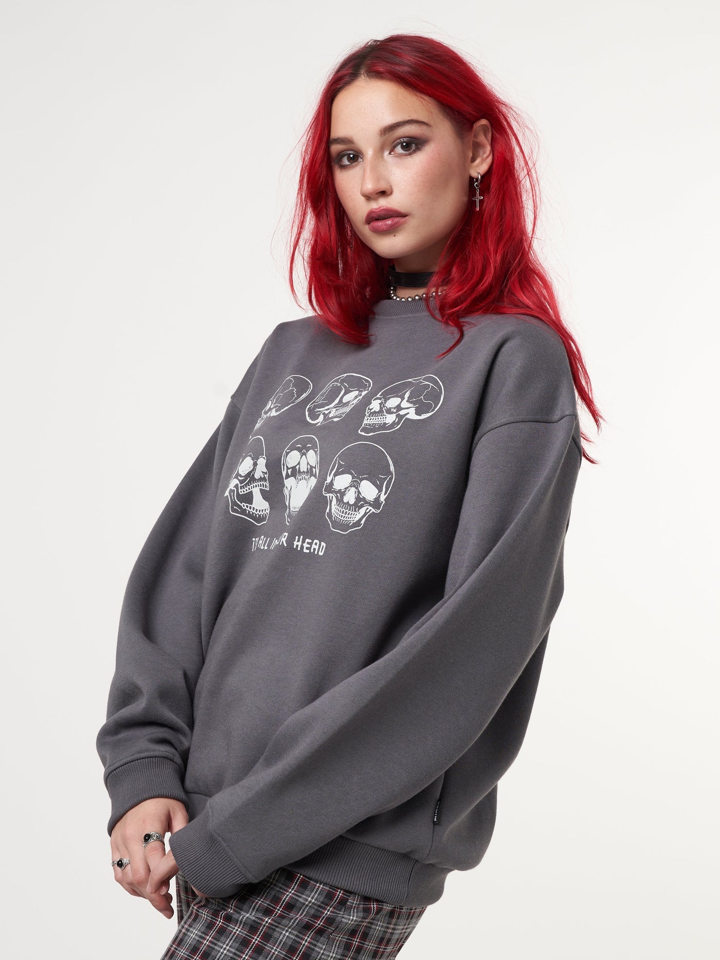 Its All In Your Head Skull Sweater - Minga London