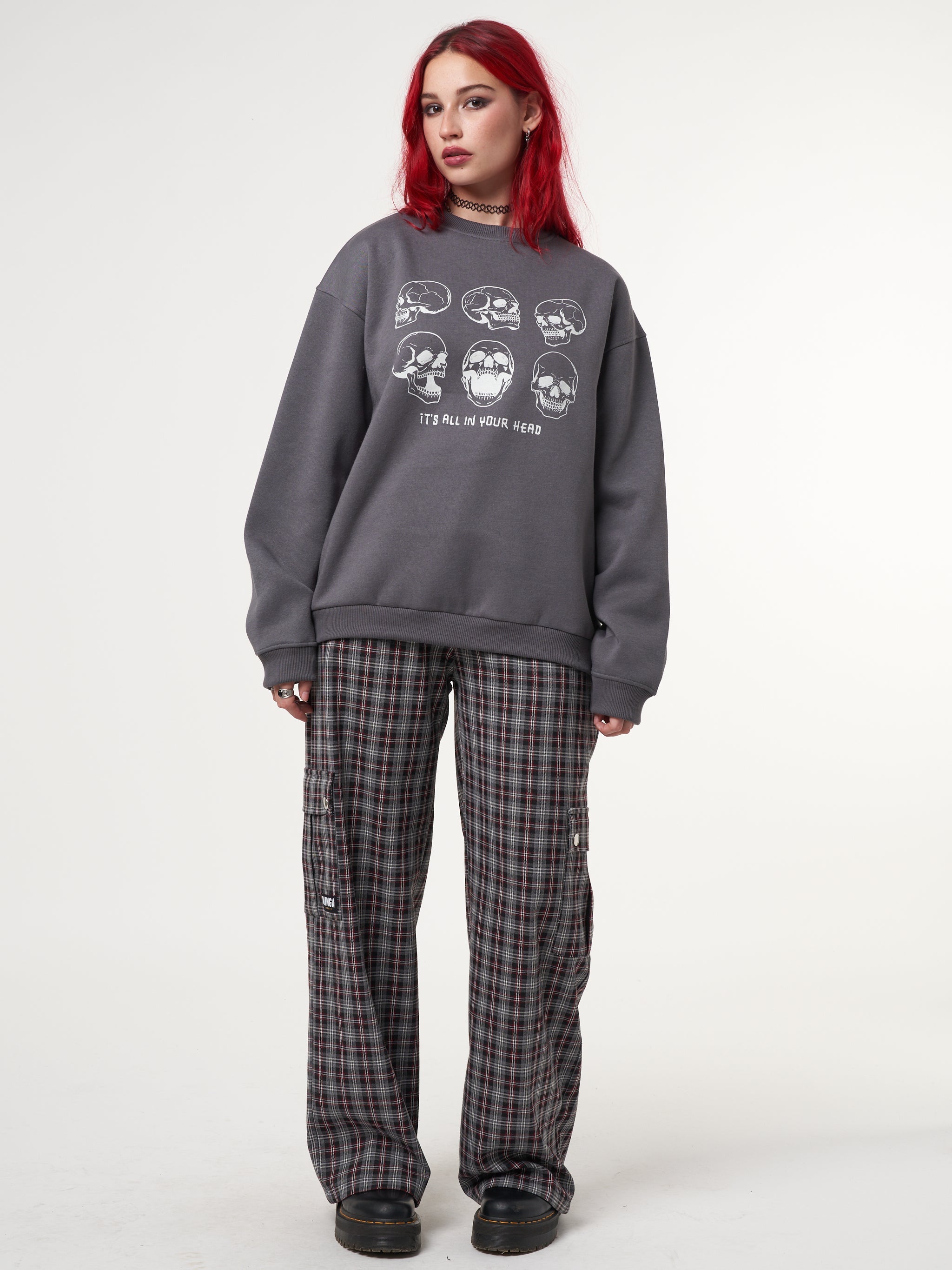 Its All In Your Head Skull Sweater - Minga London