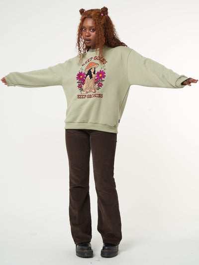 Keep Growing Mushroom Girl Sweater - Minga London