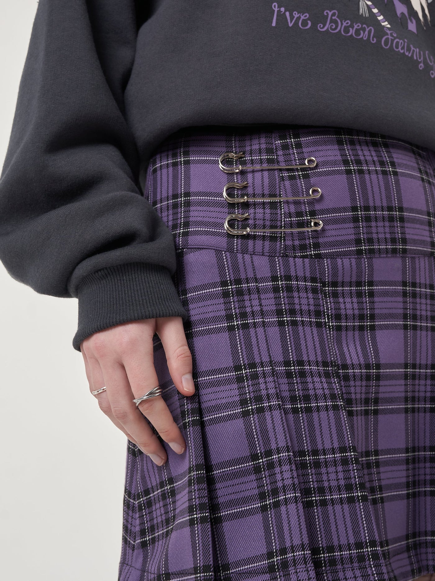 Lana Plaid Pleated Mini Skirt - Minga London
