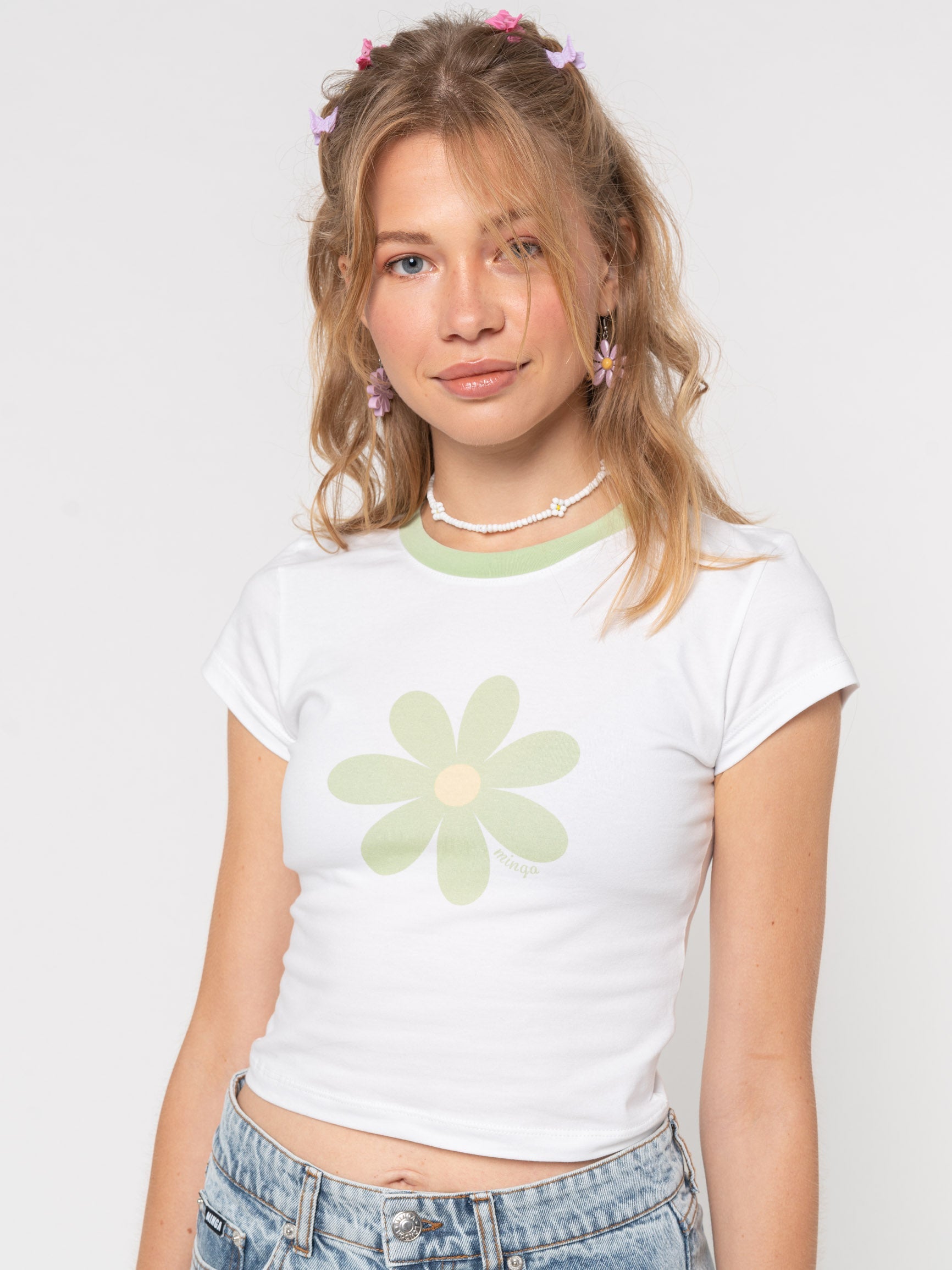 La Fleur Verte Crop Tee - Minga London