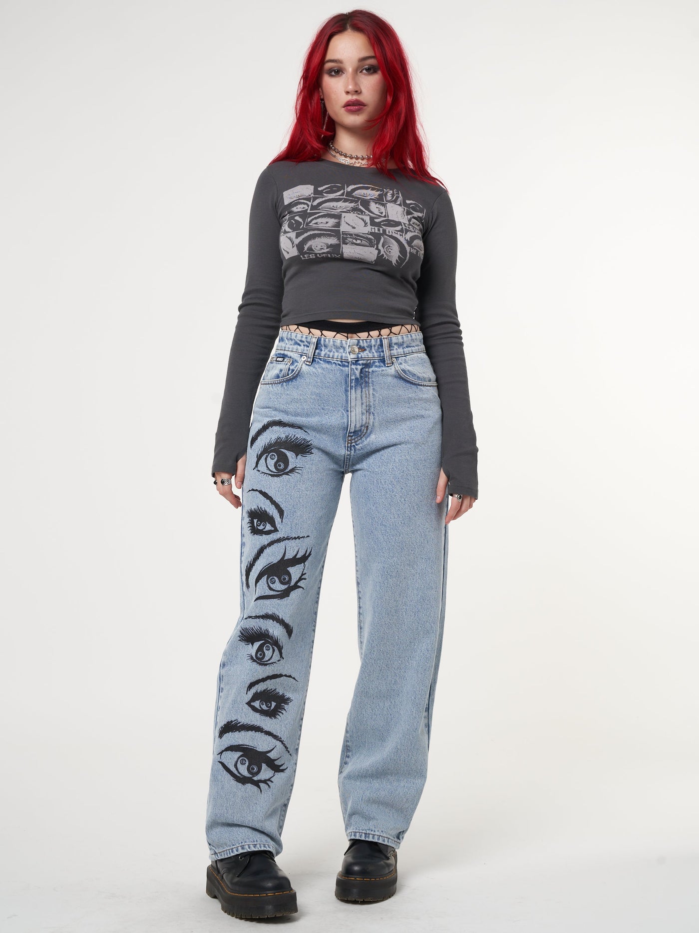 Lex Yeux Graphic Crop Top - Minga London