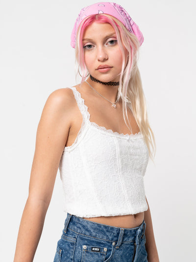 Madison Lace Bustier Top - Minga London