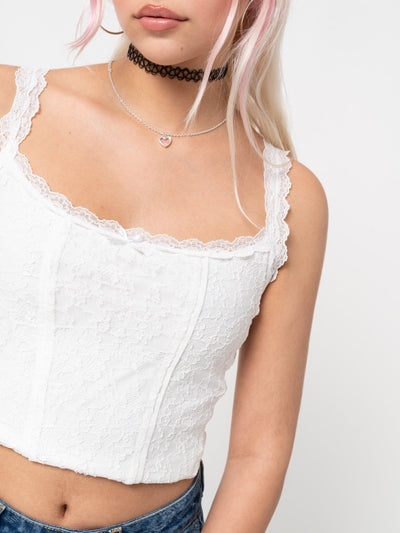 Madison Lace Bustier Top - Minga London